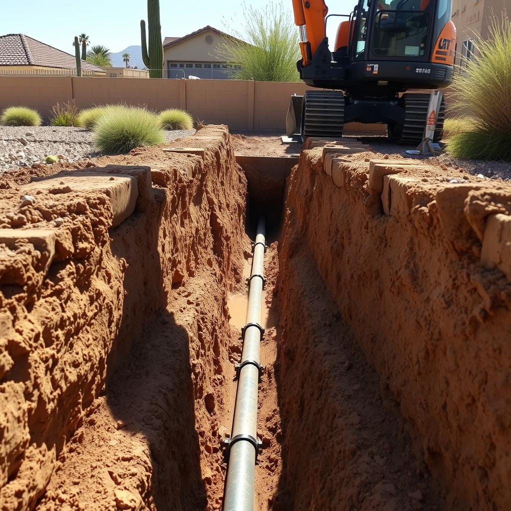 French Drains in Scottsdale: Why Caliche Soil Makes Drainage Different